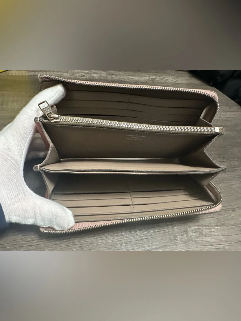 Louis Vuitton Blush Pink Zip Wallet AS-IS Rehab